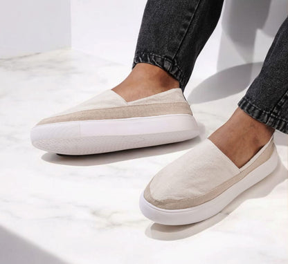 شوز رجالي كاجوال بخامات طبيعية وألوان صيفية try 
Try – Men’s Casual Shoes | Natural Fabric – Summer Colors